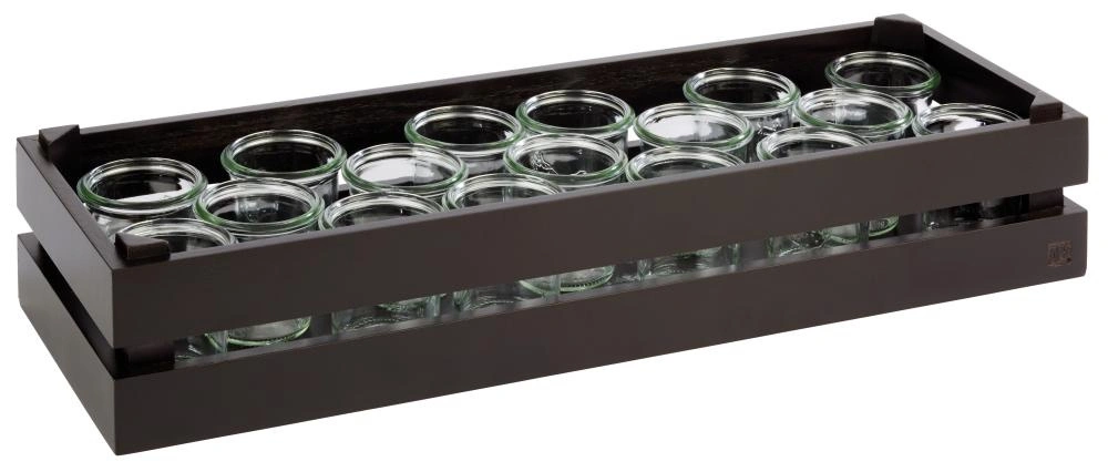 Bufetová bedna GN SUPERBOX, černá barva, 55.5x18.5x10.5 cm | APS 11629