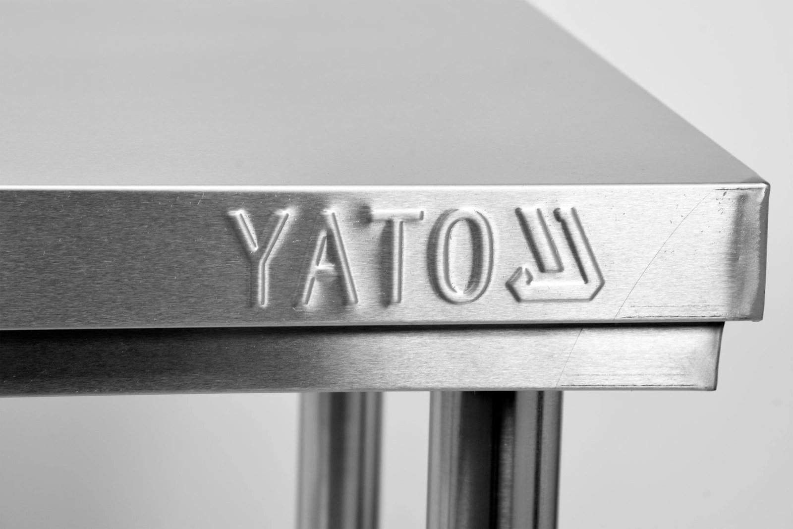 Nerezový centrální pracovní stůl s policí 100x60x85 cm | YATO YG-09001