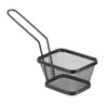 Miniaturní košík na smažené občerstvení černý 10,5x9 cm | HENDI 425671