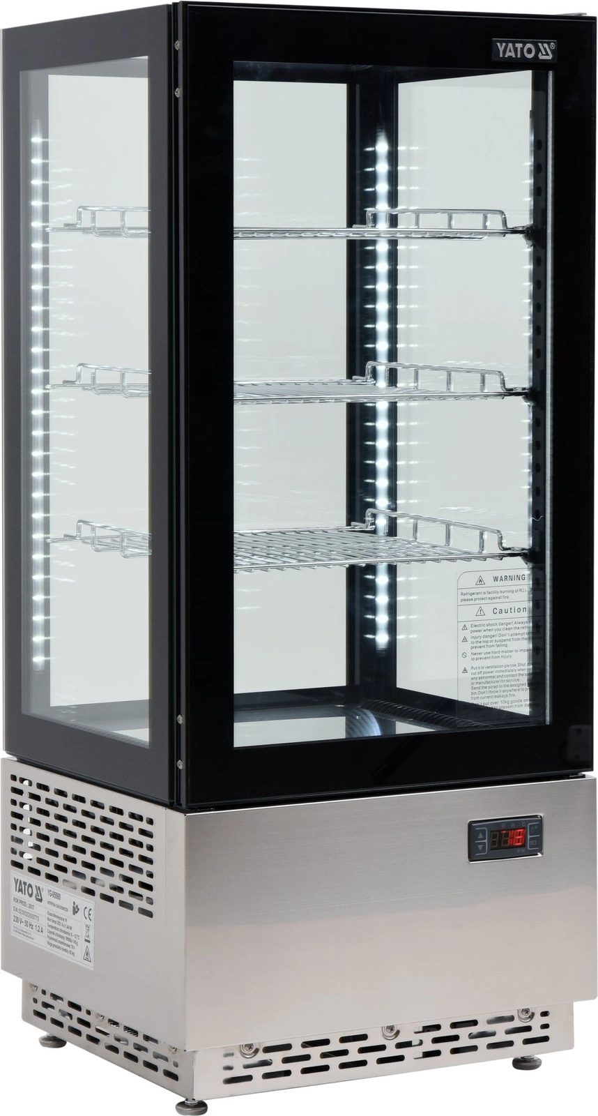Chladicí vitrína 78 l černá | YATO YG-05060