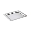 Podnos FPROFI LINE, leštěný, z nerezové oceli, 32.5x26.5x2 cm | APS 12100