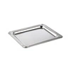 Podnos PROFI LINE, leštěný, s ozdobným okrajem, z nerezové oceli, 32.5x26.5x1.2 cm | APS 12000