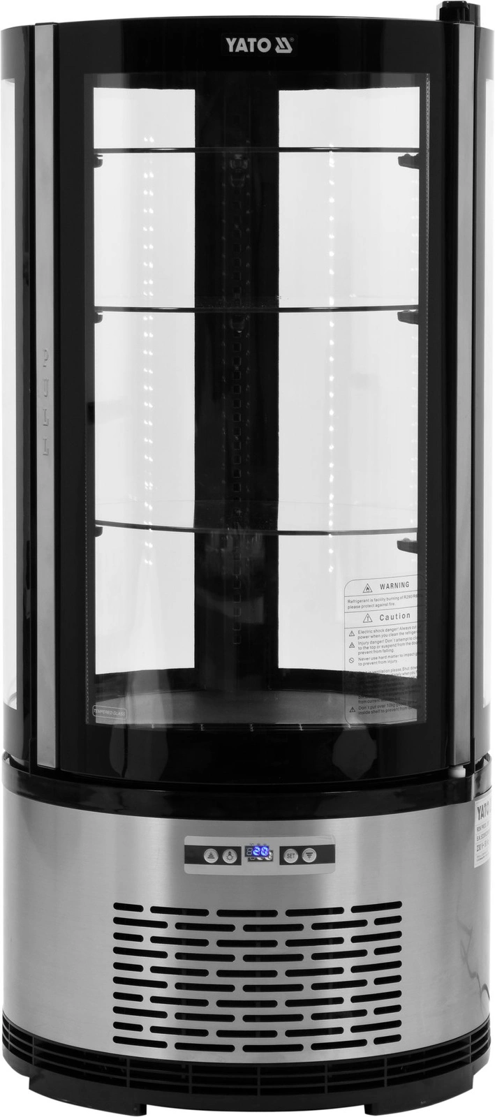 Chladicí vitrína 100 l kulatá nastavitelná | YATO YG-05094