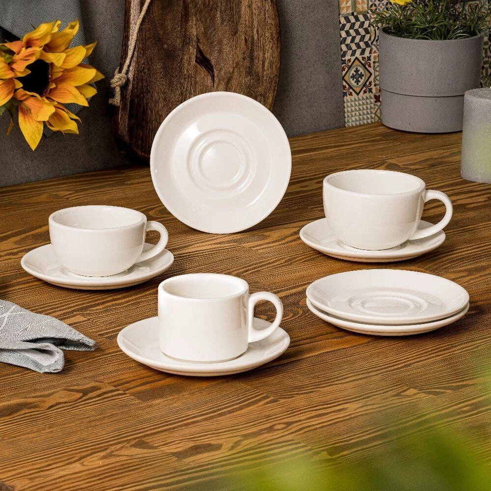 Podšálek k šálku, porcelánové misce na bujón Modermo Prima 15 cm | MODERMO MP023