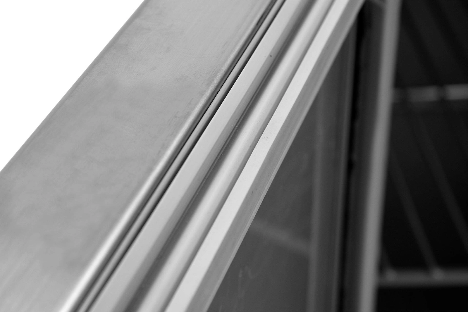 Chladicí dvoudveřový salátový stůl s víkem z nerezové oceli | YATO YG-05262