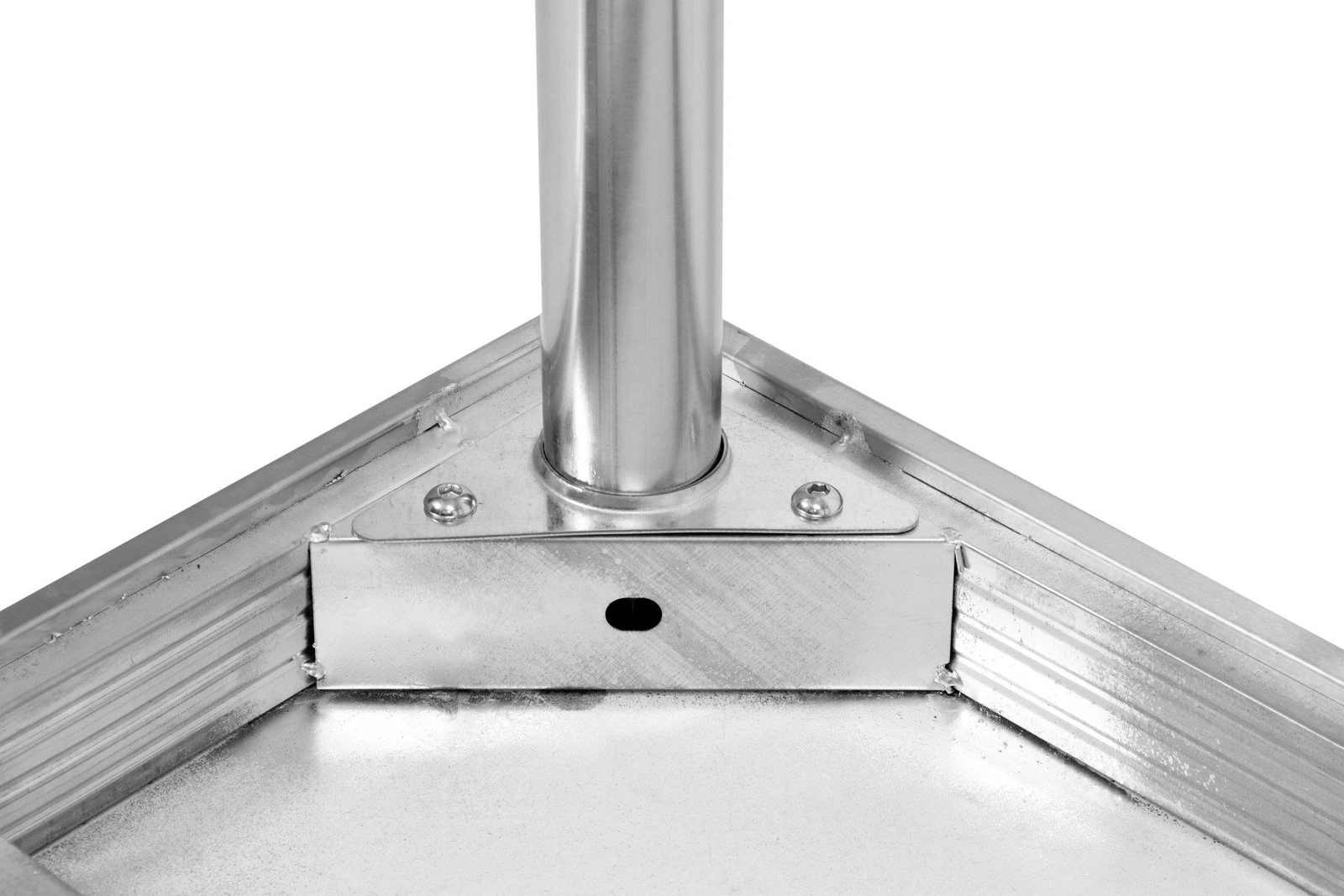 Nerezový centrální pracovní stůl s policí 100x60x85 cm | YATO YG-09001