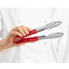 Kleště na servírování HACCP červené, univerzální, 24 cm | FORGAST FG11118