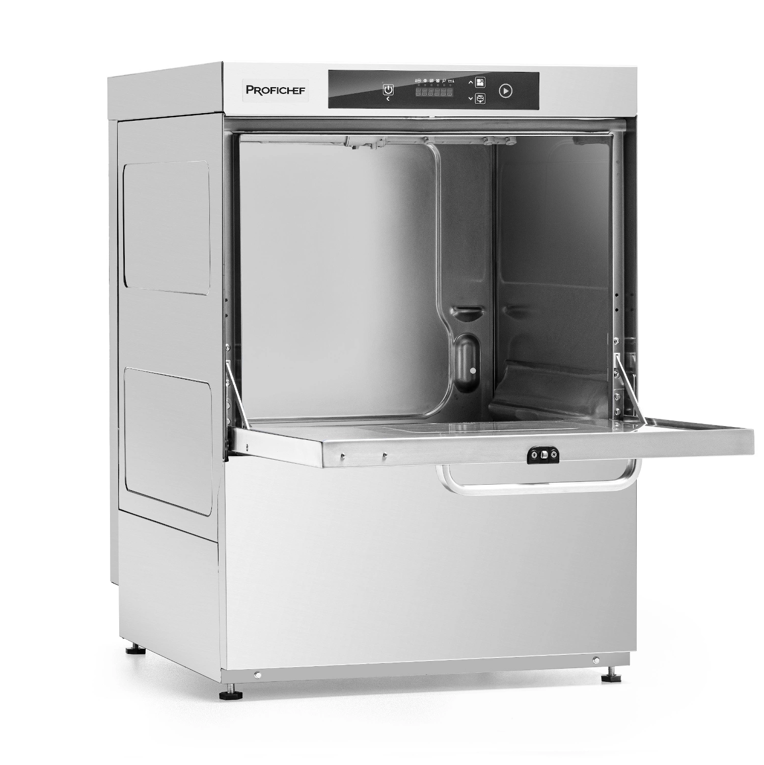 Gastronomická univerzální myčka nádobí SMART, elektronické ovládání, odpadní čerpadlo, dávkovač mycího prostředku, 3,25 kW, 230 V | PROFICHEF PCZ-04051