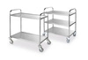 Nerezový skládací číšnický vozík se 2 policemi HENDI 810002