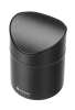 Stolní odpadkový koš s výklopným víkem, 1,2 l, černý prům. 12 x V 16,5 cm | HENDI 440773