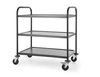 Černý číšnický vozík se 3 policemi Hendi 811320