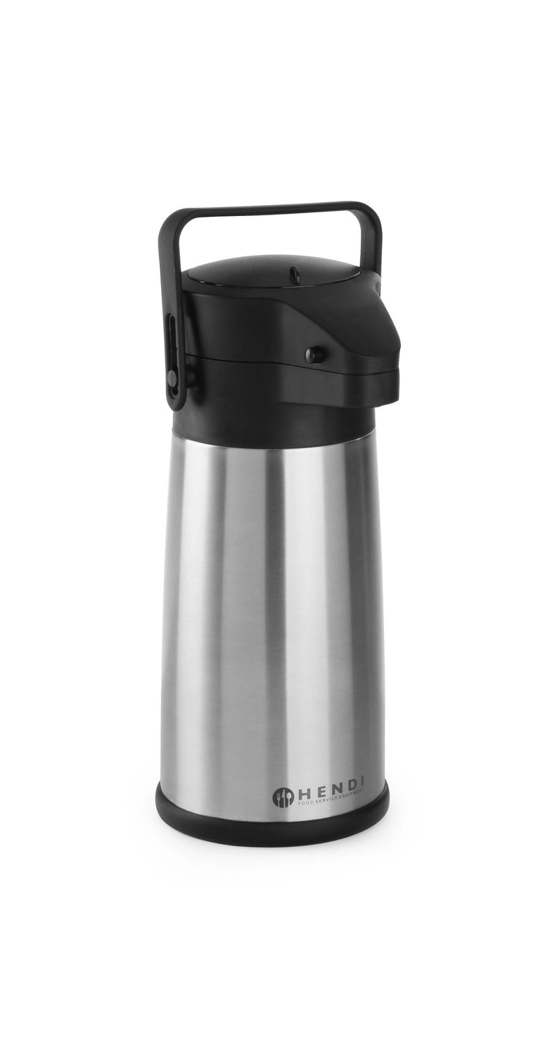 Konferenční ocelová termoska s pumpičkou | HENDI 448908