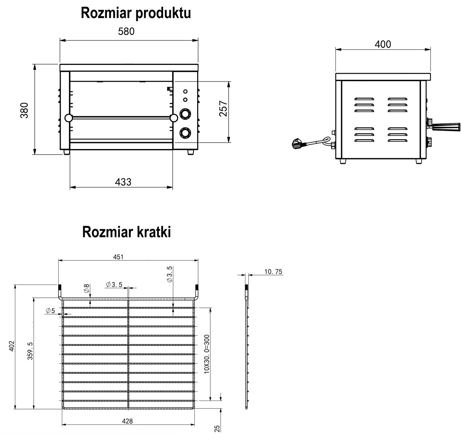 Elektrický topinkovač | YATO YG-04651