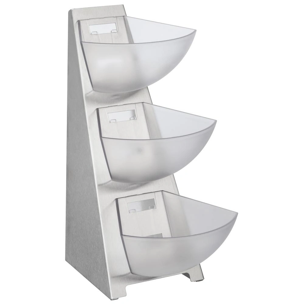 Bufetový stojan, třípatrový MULTITRACK, 28x19.5x41 cm | APS 11444