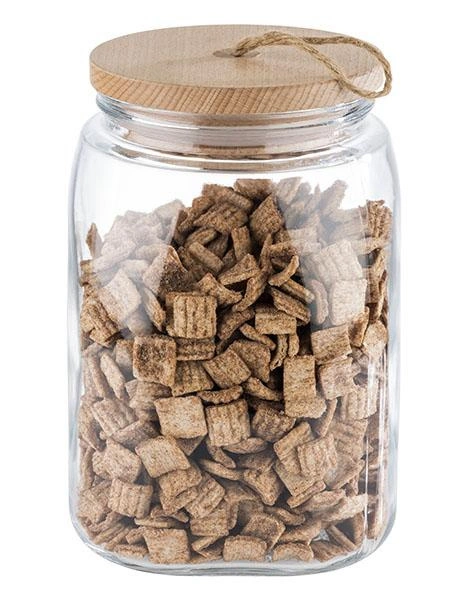 Sklena nádoba na skladování WOODY, 14x21,5 cm, 2,5 l | APS 82257