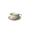 Šálek Bel 280 ml s podšálkem 15 cm Still Rustic krém | KERA KERAMIKA 2.3.4.RUSTIC KRÉM