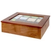 Krabička na čaj, dřevo, tmavě hnědá, 31x28x9 cm | APS 11776