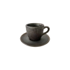 Šálek Bel 200 ml s podšálkem 15 cm Still Cristall hematit | KERA CERAMIKA 2.3.1.HEMATIT