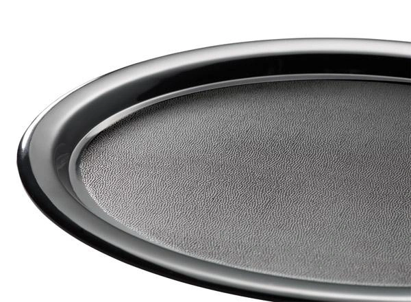 Podnos KAFFEEHAUS, z melaminu, černý, 28x21.5x1.5 cm | APS 84253