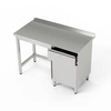 Nerezový pracovní stůl se skříňkou a zásuvkou 110x60x85 cm | FORGAST