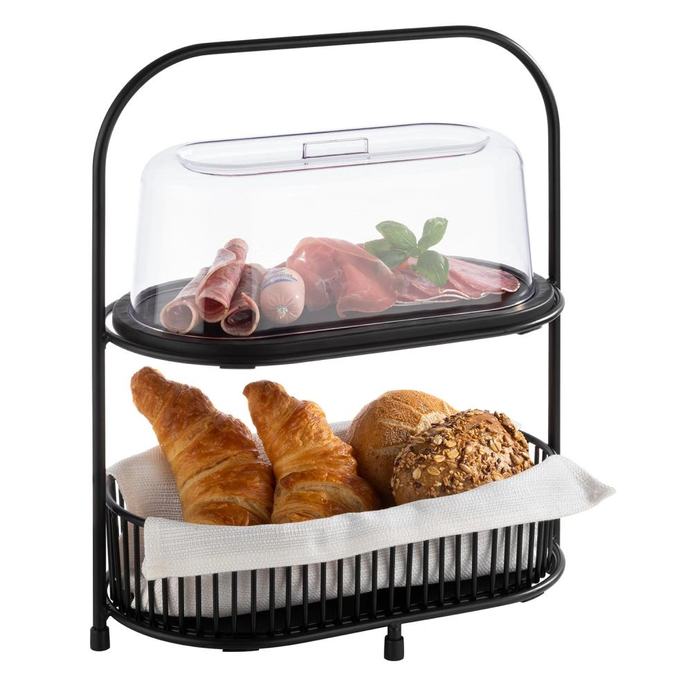 Podnos SLATE z melaminu černý, 28x15.5x1 cm | APS 85099