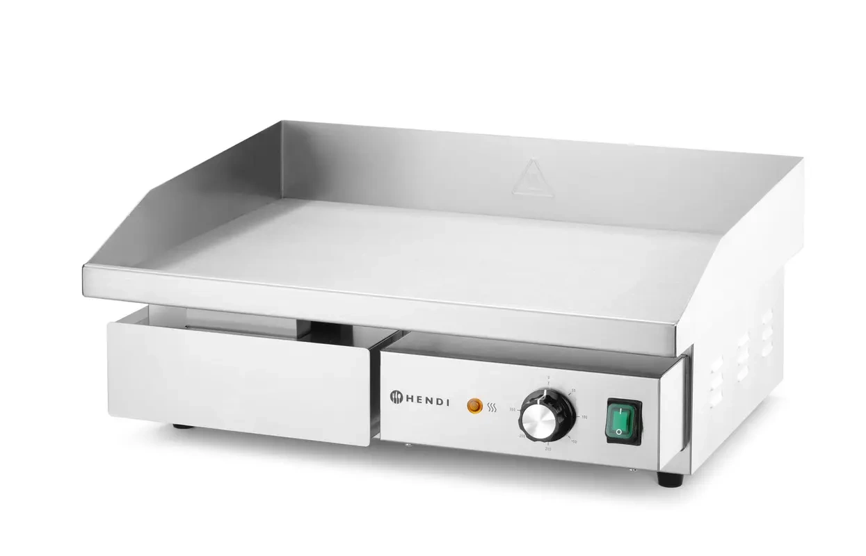 Elektrická grilovací deska Kitchen Line, hladká, 3 kW, 230 V | HENDI 154977