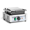 Jednoduchý kontaktní gril, žebrované desky, 1.8 kW | FORGAST FG09203