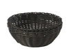 Košík na pečivo z polypropylenu, kulatý, černý, 20x20x8 cm | APS 50607