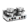 Dvojitý elektrický vaflovač na belgické vafle, průměr 18,5 cm, 4 kW, 230 V | FORGAST FG09721