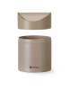 Stolní odpadkový koš s výklopným víkem, 1,2 l, béžový, prům. 12 x V 16,5 cm | HENDI 440797