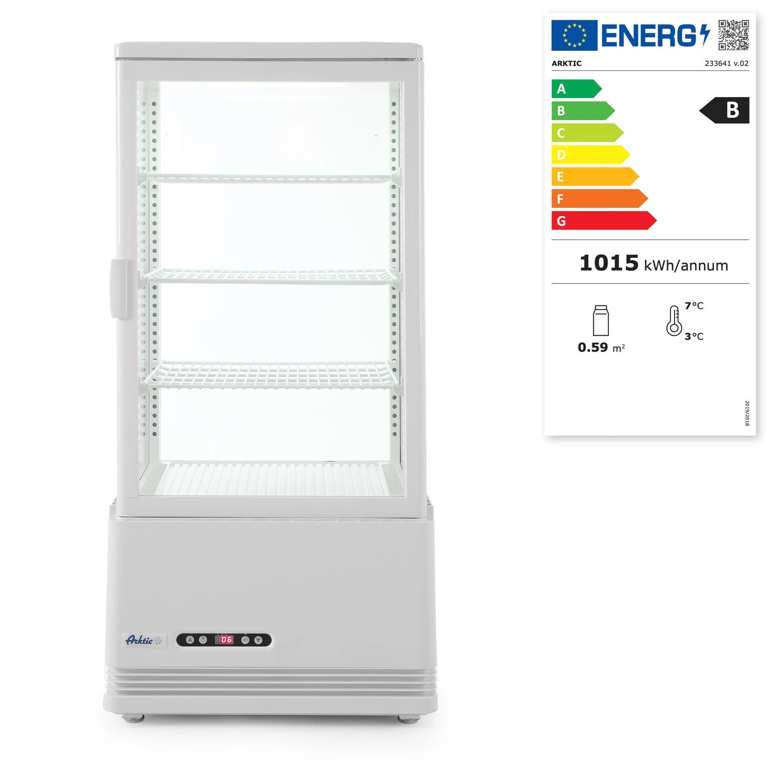 Chladicí vitrína 78 l bílá HENDI 233641