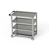 Nerezový čtyřpolicový vozík 110x40x85 cm | FORGAST