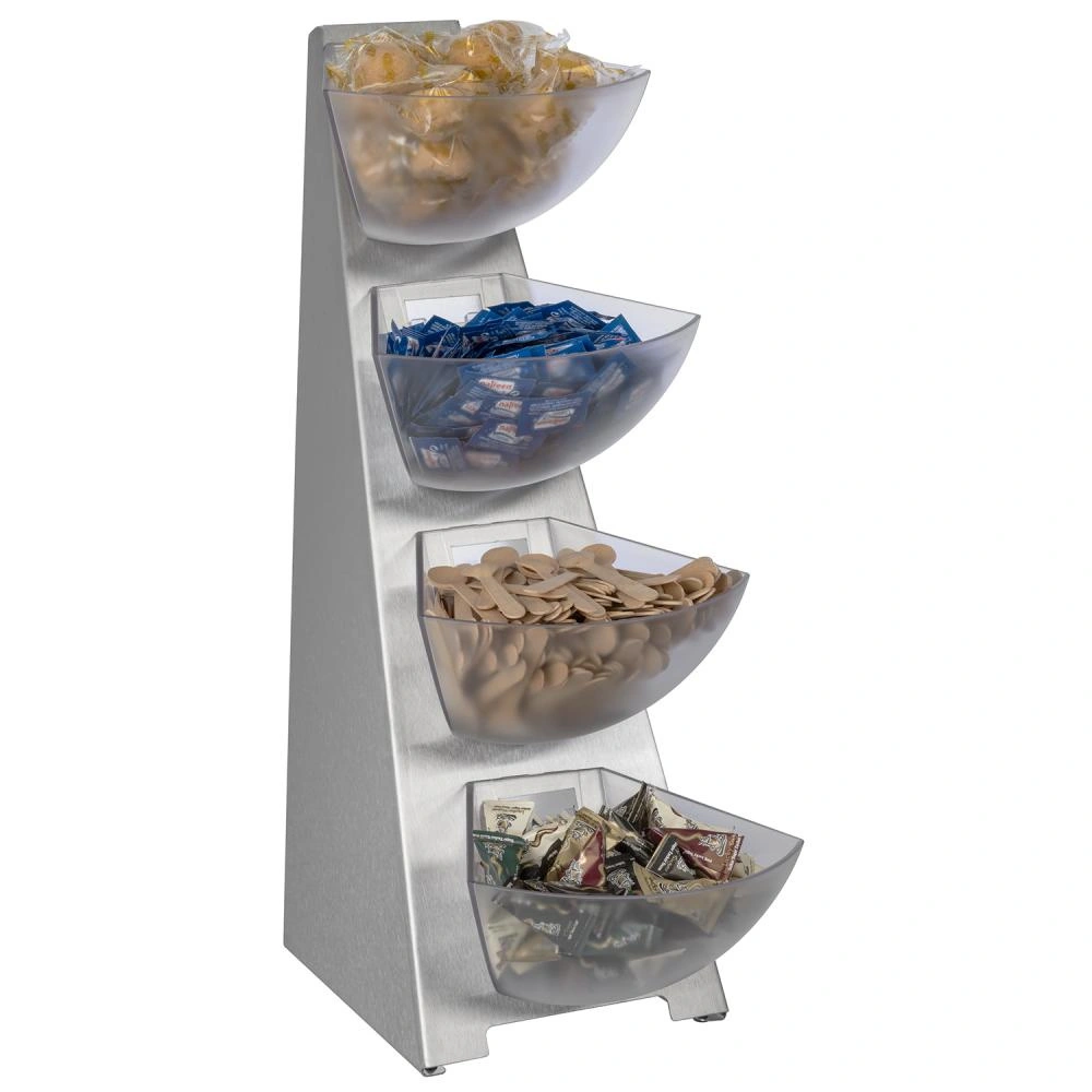 Bufetový stojan, čtyřúrovňový MULTITRACK, ocelový, 33x19.5x53 cm | APS 11446