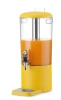 Dávkovač na džusy, UNIQ, navržený Robertem Bronwasserem, 8L, žlutý, 318x216x(V)532mm | HENDI 425039