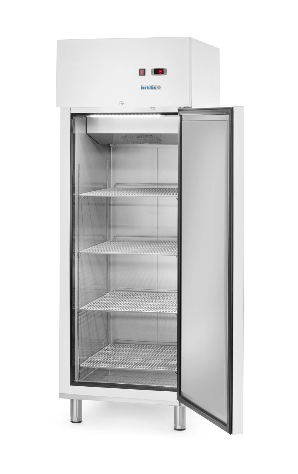 Mrazicí skříň 1-dveřová GN 2/1, nerezová ocel, 580 l, statické chlazení | ARKTIC 236680