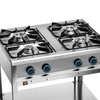 Gastronomická plynová kuchyně 4-hořáková s dolní policí, 22,9 kW | FORGAST FG09450