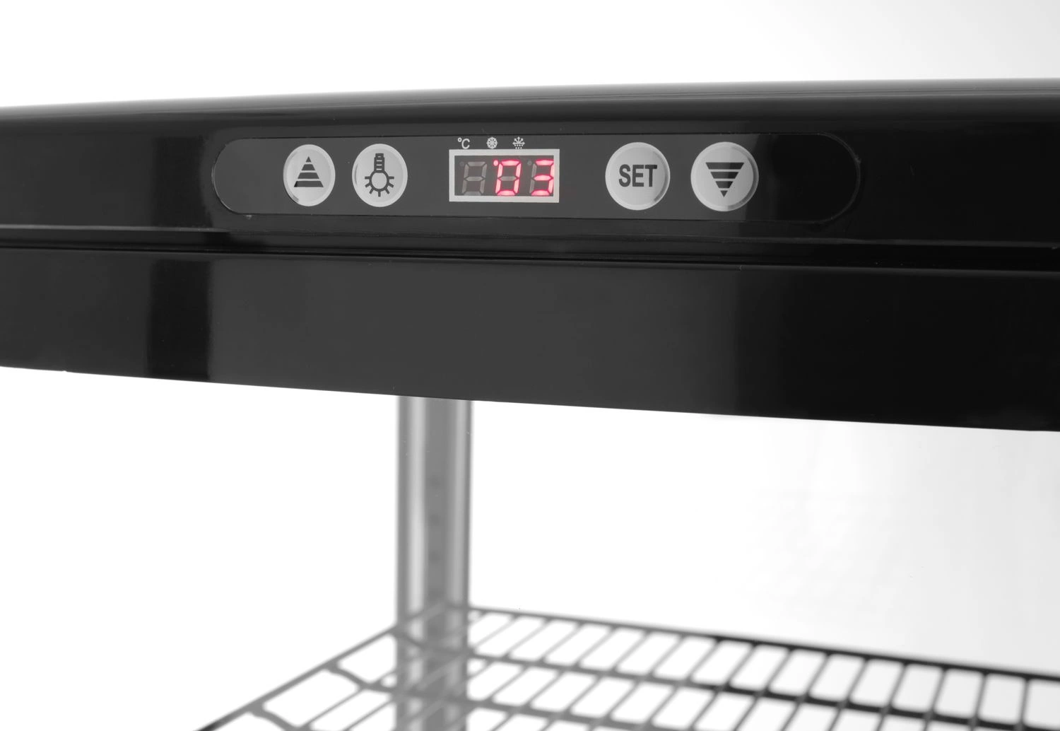 Chladicí vitrína 280 l černá HENDI 233290