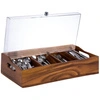 Box na příbory ACACIA s víkem, hnědý 51x28x13 cm | APS 11949