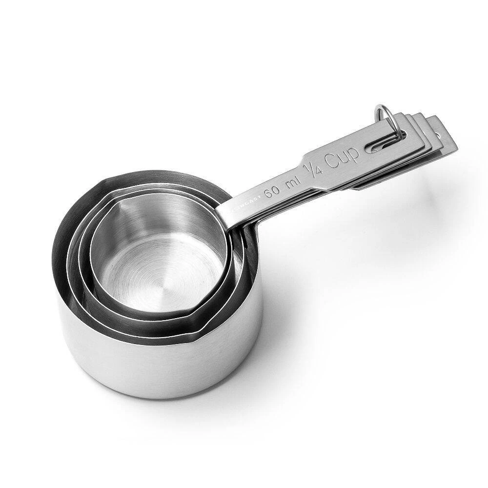 Sada odměrných šálků z nerezové oceli, 60/80/125/250 ml | FORGAST FG11045