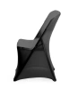 Potah na cateringovou židli, černý 54x44x84 cm | HENDI 816370