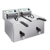 Elektrická fritéza dvoukomorová s kohoutkem, 2x10 l, 12 kW, 400 V | FIMAR FR1010RN