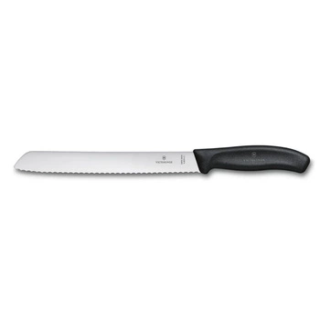 Švýcarský nůž na chléb Classic černý s čepelí dlouhou 21 cm | VICTORINOX 6.8633.21B