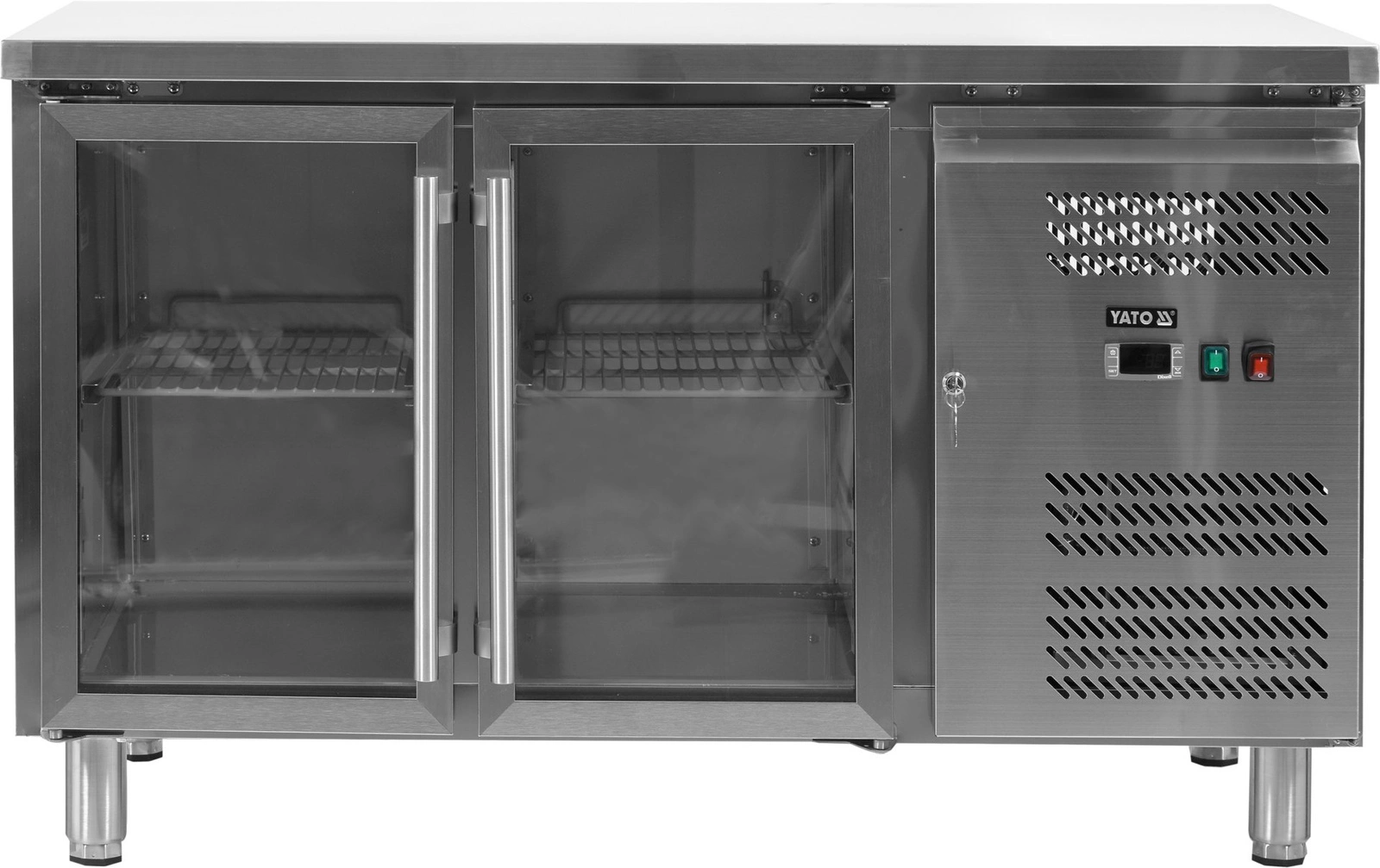 Chladicí stůl 2dveřový prosklený | YATO YG-05252