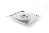 Ocelové víko pro GN 2/3 KITCHEN LINE s výřezem pro naběračku HENDI 806920