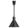 Topné lampy na pokrmy černá, kuželová, 0,25 kW, nastavitelná výška 60–180 cm | FORGAST FG03344