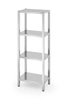 Nerezový šroubovaný regál se 4 policemi 60x40 cm | HENDI 812501