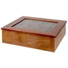 Krabička na čaj, dřevo, tmavě hnědá, 31x28x9 cm | APS 11776