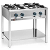 Gastronomická plynová kuchyně 4-hořáková s dolní policí, 23 kW | FORGAST FG09451