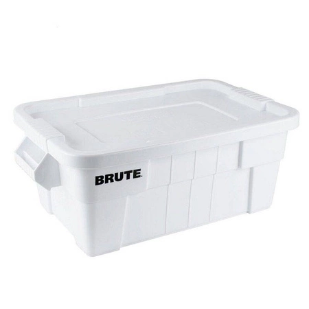 Polyethylenová nádoba na potraviny BRUTE, objem 53 l bílá RUBBERMAID 9S30-00-WHI