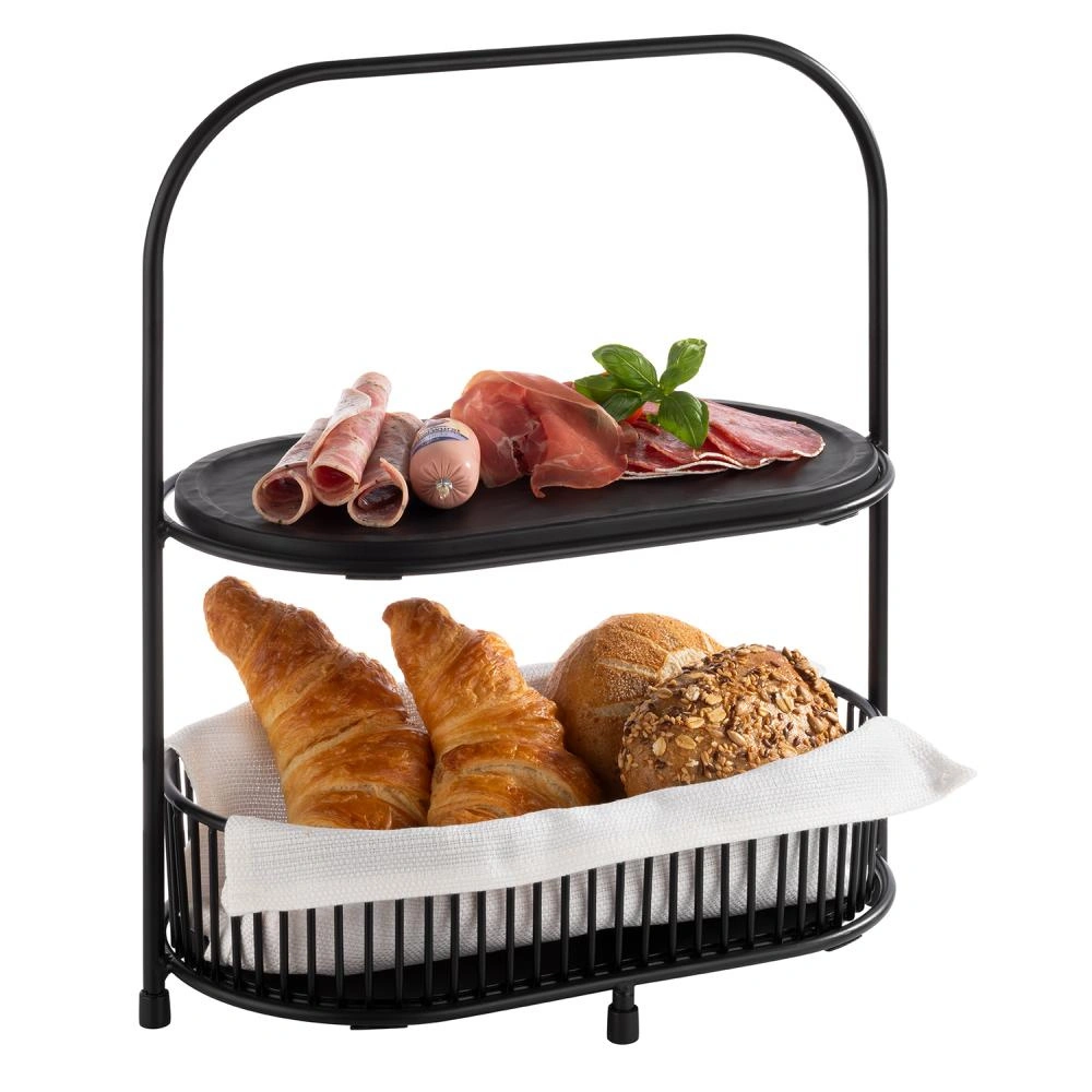 Podnos SLATE z melaminu černý, 28x15.5x1 cm | APS 85099